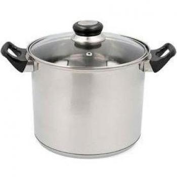 Olla con Tapa Quid Habitat de Acero Inoxidable para Cocina de Inducción y Vitrocerámica