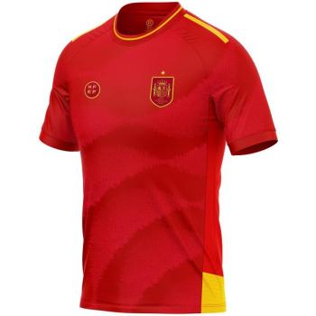 Camiseta RFEF 1ª equipación infantil - Réplica Camiseta Oficial Selección Española de Fútbol - 100% Poliéster Transpirable - Primera Equipación España Eurocopa 2024 - Equipación