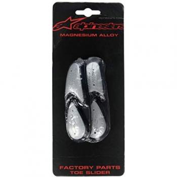 Alpinestars - Deslizaderas de magnesio de recambio para botas de moto, cód. 25SLI4 OS Gris