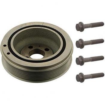 febi bilstein 33814 Pulley decoupled, for crankshaft with screws, pack of one