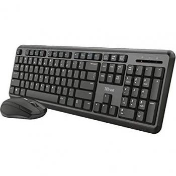Set de Teclado y Ratón Inalámbricos Trust Ody QWERTZ Negro