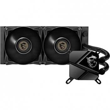 MSI MAG CORELIQUID P240 - Refrigeración Líquida AIO CPU, Radiador de 240, Radiador Pump Design, Ventiladores 2 x 120mm, LGA 1700) negro