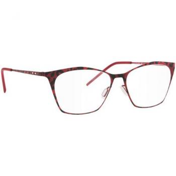 Italia Independent II 5214 IBR.051 Women’s Eyeglasses Red Size 51 - Blue Light Block Available