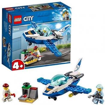 LEGO City Police - Policía Aérea: Jet Patrulla, Set de Construcción Creativo de Avión de Juguete para Recrear Aventuras