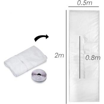 Tablero de Tela Suave para Aire Acondicionado Móvil, Sello de Ventana Airlock 2/3/4M para Aires Acondicionados y Secadores de Aire