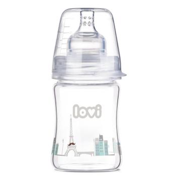 LOVI Retro Boy - Biberón de cristal, 150 ml