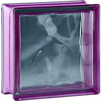 6 pieza BM bloques de vidrio nube reflex amatista bloque de vidrio brillante 19x19x8 cm
