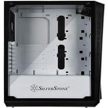 SilverStone SST-RL07W-G - Carcasa de ordenador para juego Red Line Midi Torre ATX, Rendimiento silencioso con alto flujo de aire, color blanco