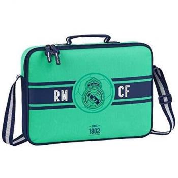 safta 612057385 Bolso Maletín Cartera extraescolares niño Real Madrid CF, Verde