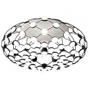Plafoniera LED Luceplan Mesh Ø 72 cm, diseño moderno y elegante en color negro