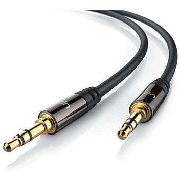 Uplink - 1,5m Cable auxiliar de audio / cable 3.5mm jack para entradas AUX | Conector metálico de precisión | Conector 3,5 mm en enchufe de 3,5 mm | Serie de calidad superior