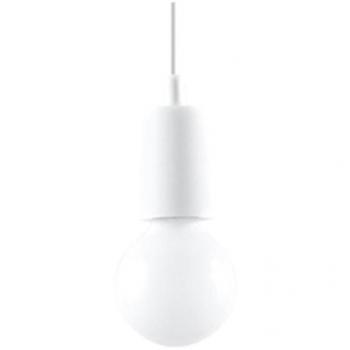 Lámpara de Techo Diego 1, Color Blanco, Casquillo E27, Material PVC, Para 1 Bombilla
