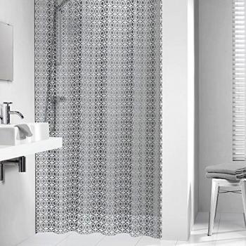Sealskin Cortina de Ducha Hammam, 180 x 200 cm, PEVA Plástico, Plateado