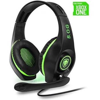 SPIRIT OF GAMER - Micro-Auriculares PRO-SH5 Para XBOX ONE / STEREO 2.0 / HP 40mm Con Almohadillas Acolchadas / Diadema Ajustable