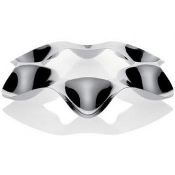 Alessi Officina Super Star - Bandeja para dulces y aperitivos, color plateado