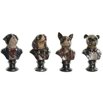 Figura Decorativa Home ESPRIT Multicolor 10 x 7 x 16,5 cm (4 Unidades)
