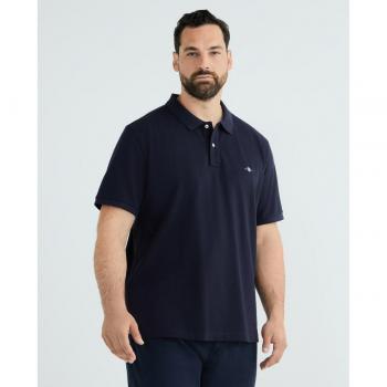GANT Polo Hombre - REGULAR SHIELD, manga corta con cierre de botones y bordado del escudo Regular Shield en tejido piqué