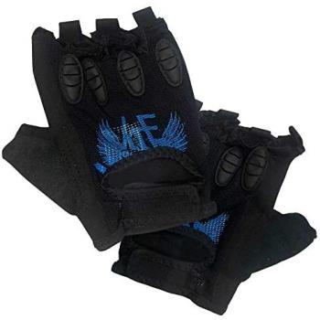 Guantes Protector Velocidad Urban KRF con Muñequera, Unisex, Negro