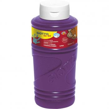 Pintura para Dedos Giotto Be-Bè, Color Violeta, Envase de 750 ml