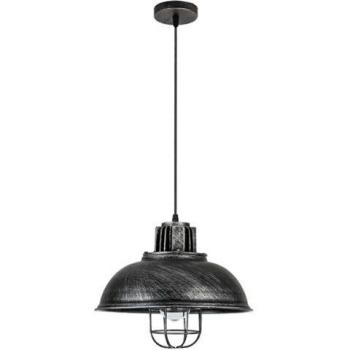FABRILAMP Colgante Emu E27 rústico Plata 33d