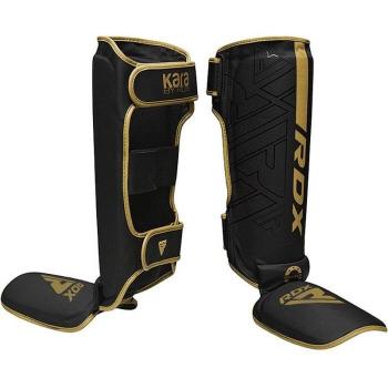 RDX F6 MMA Shin Guards with Foot Protection - Black/Gold