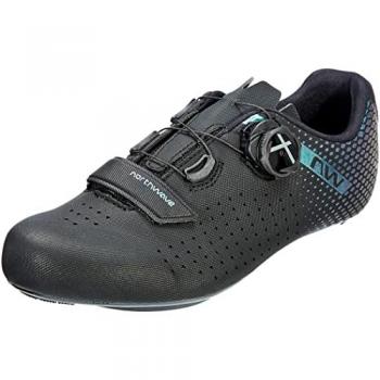 Zapatillas de Ciclismo Carretera Northwave Core Plus 2 Mujer Negro Iridiscente 37
