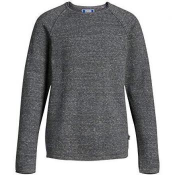 Jersey JACK&JONES Niño 10A Gris Oscuro 12148666 JJEUNION Knit Crew Neck Junior Dark Grey Melange