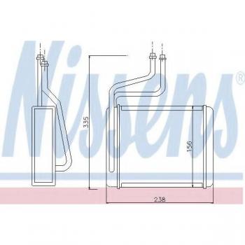 Radiador de calefacción NISSENS 71744, tipo: calentador, características: intercambiador de calor eficiente, diseño compacto, fácil instalación, compatible con múltiples modelos de vehículos