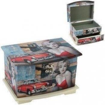 Coffret a Bijoux, MARILYN, 14 X 21 X 15CM