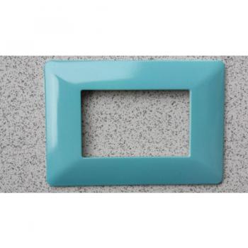 Placas de ABS para Serie Matix Bticino Compatibles 3, 4 y 6 Módulos Color Turquesa - 6 Foros