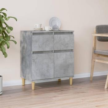 Aparador de madera contrachapada 60x35x70 cm, Mueble de Almacenaje de Salón, Buffet para salón, Armario Auxiliar, Armario de Almacenamiento, color gris hormigón