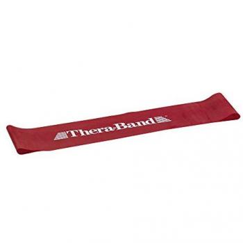 Banda elástica Thera-Band Loop roja resistencia media 30,5 x 7,6 cm