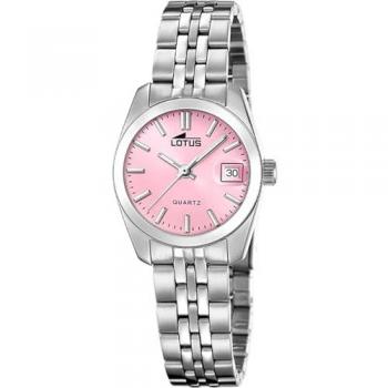 Reloj de Mujer Lotus Freedom 18992/3 Acero Inoxidable 316L Plateado y Correa Rosa
