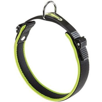 Collar Ergofluo para Perros con Suave Acolchado y Cierre de Microregulación - Tamaño 25 mm, Longitud Ajustable 52-60 cm, Color Amarillo
