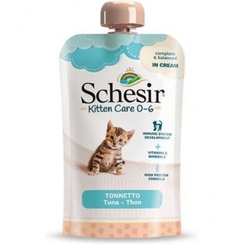 Schesir Comida Húmeda Crema de Atún para Gatitos 150 gr