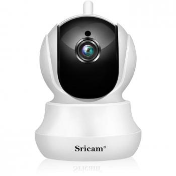 Sricam SP020 Cámara de vigilancia Wireless 720P HD IP Camera Wifi/Ethernet con instrucciones para el uso App Sricam o ONVIF/Assistenza Español compatible con iOS/Android/Windows