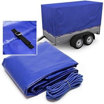 Lona Protectora para Remolque 2075x1140x900 mm con Cierre de Correa y Bandas Elásticas