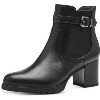 Botines de tacón Tamaris 1-25385-41 para mujer, color negro, con trendy hebilla decorativa en el borde