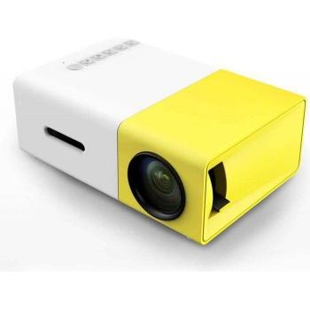 Proyector portátil LED YG300 Original 500LM con Audio de 3,5mm, resolución 320x240 píxeles, HDMI y USB