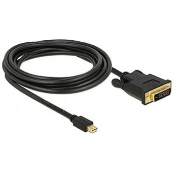 Cable de Video Mini DisplayPort a DVI 24+1 Macho 3 m - Negro