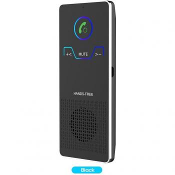 Receptor Bluetooth 5.0 para coche con reproductor MP3 y manos libres para visera de sol, compatible con altavoces inteligentes