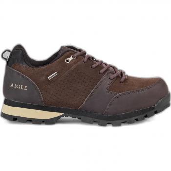 Aigle Plutno 2 MTD LT Leather Men's Hiking Shoes - Expresso Color