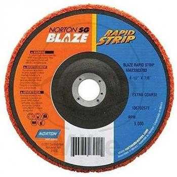 Disco Abrasivo Cerámico Blaze Rapid Strip Extra Grueso 115x22 mm Norton (10 piezas)