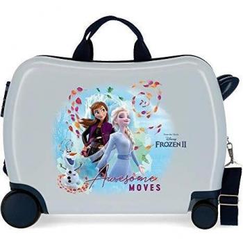 Disney Frozen Awesome Moves Maleta Infantil Azul 50x38x20 cms Rígida ABS Cierre combinación 34L 2,1Kgs 4 Ruedas Equipaje de Mano
