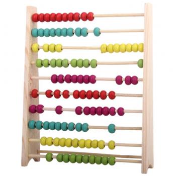 Juguetes Educativos de Matemáticas Ábaco de Madera Calculadora Niños Bebés