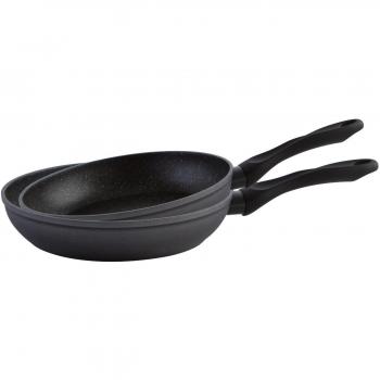 Quid Forja Quarz Black - Set de 2 sartenes, 20 y 24 cm