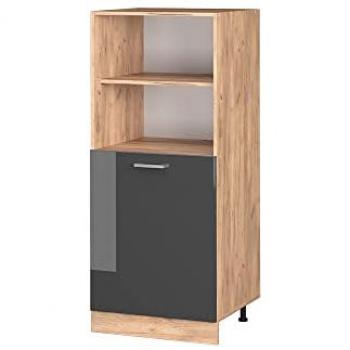 Armario para horno empotrado R-Line, Antracita alto brillo, 60 cm