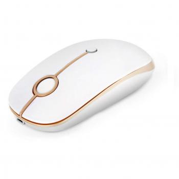 Ratón inalámbrico, Jelly Comb 2.4G recargable Ratón óptico inalámbrico con batería recargable incorporada de 1800mAh para PC / Tablet / Laptop y Windows / Mac / Linux