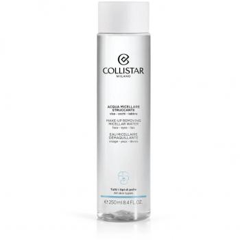 Collistar Agua Micelar Desmaquillante para Rostro, Ojos y Labios 250 ml