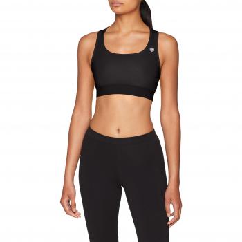Asics Breathable Performance Sujetador, Mujer Black, Large